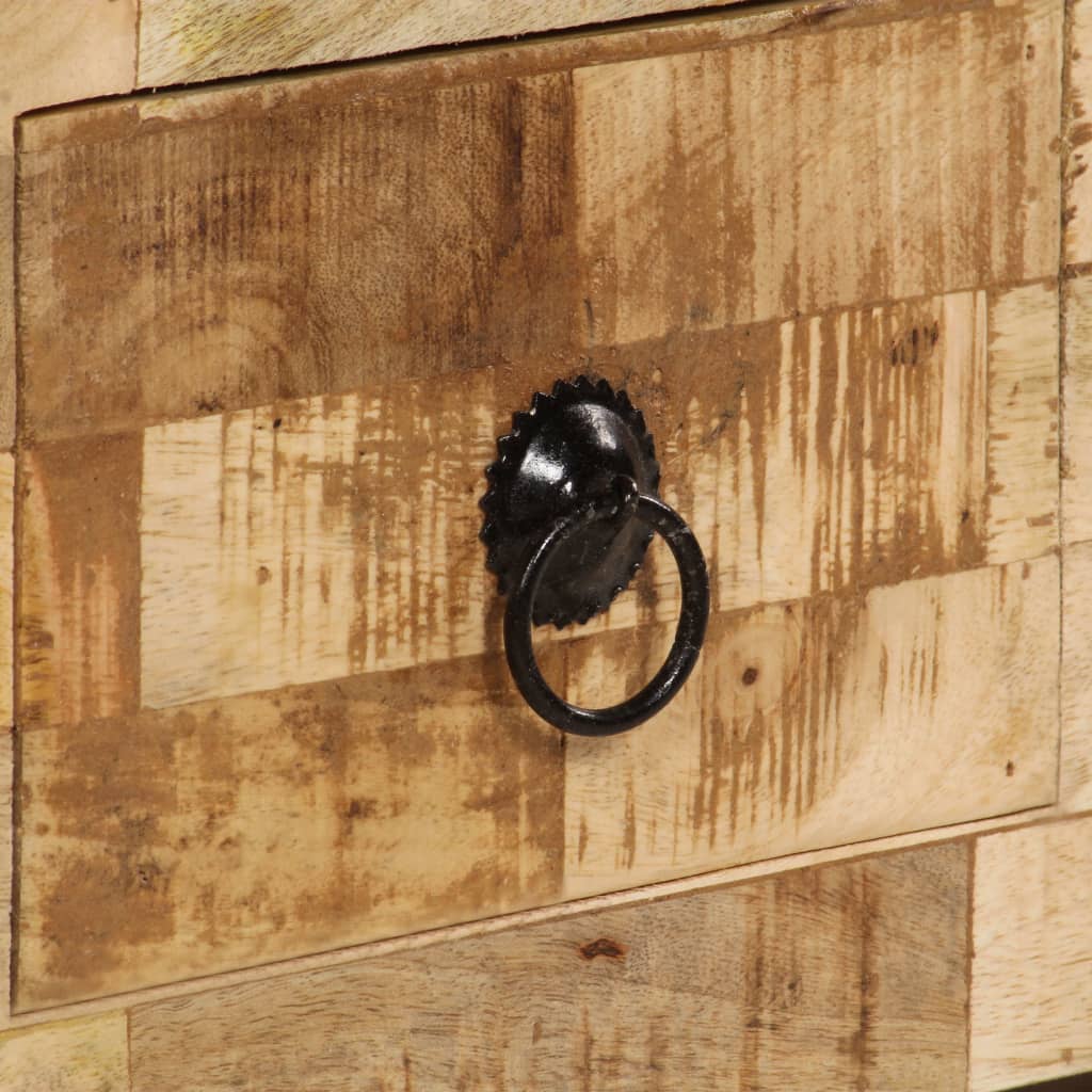 Soffbord Trä massivt mangoträ 80x40x35 cm