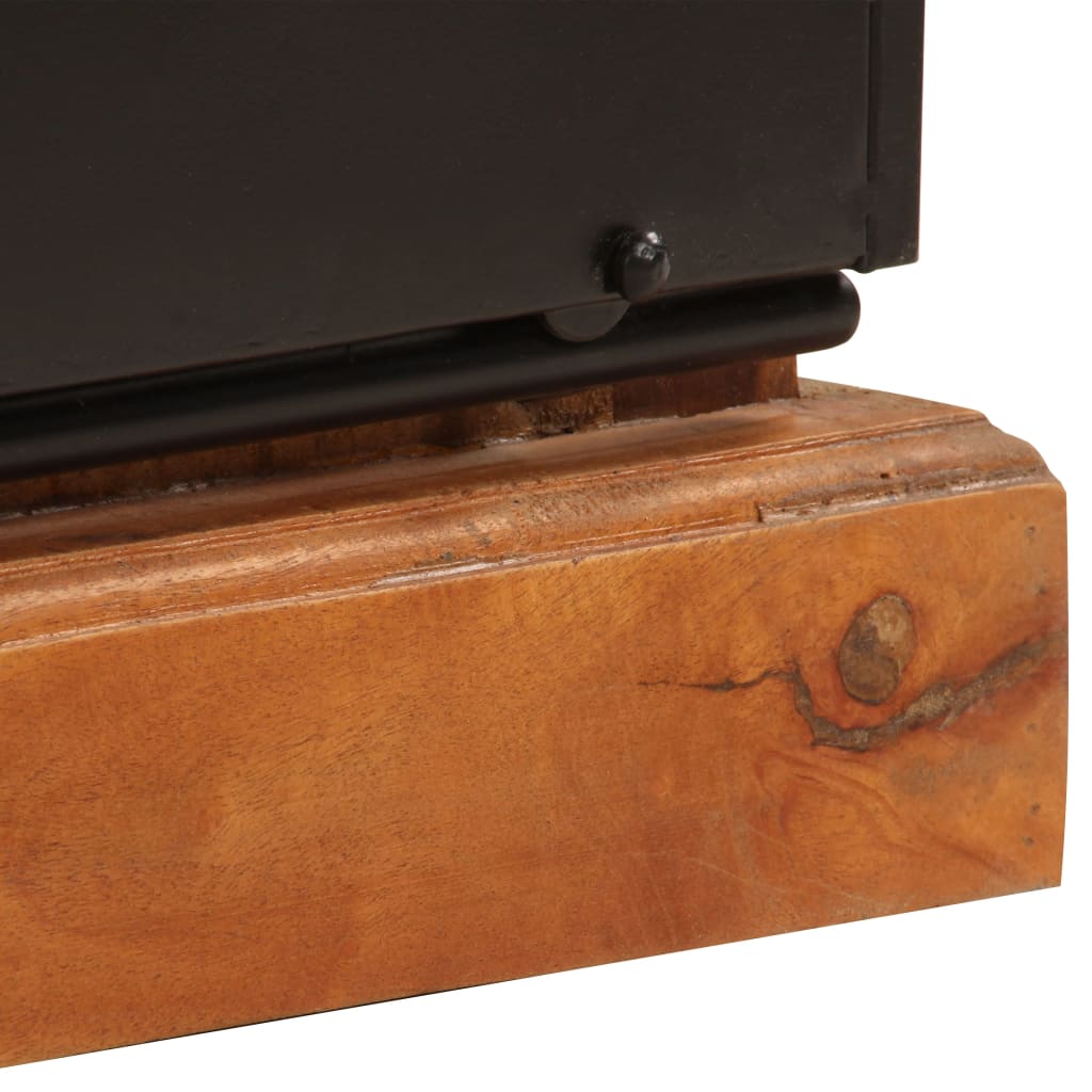 TV-bänk 110x30x45 cm massivt återvunnet trä