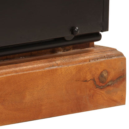 TV-bänk 110x30x45 cm massivt återvunnet trä