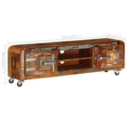 TV-Möbel Trä TV-Bänk 120x30x36 cm massivt återvunnet trä