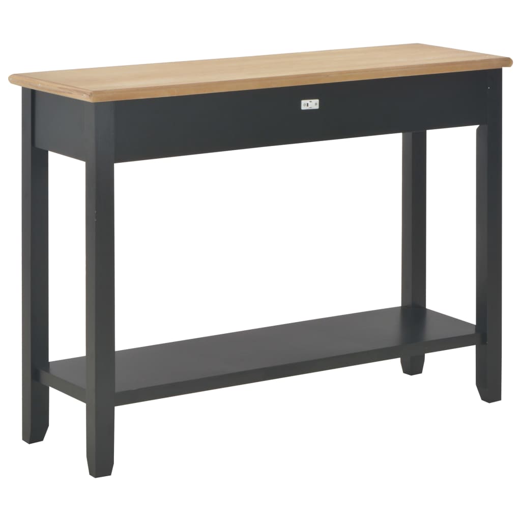 Avlastningsbord Konsolbord Svart 110x35x80 cm trä