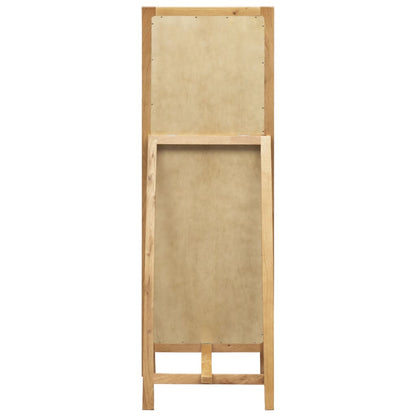Väggspegel 48x46,5x150 cm massiv ek