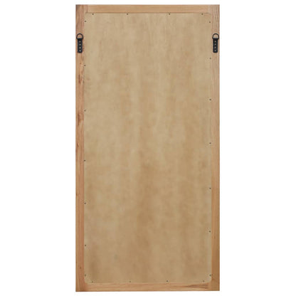 Väggspegel 60x120 cm massiv ek