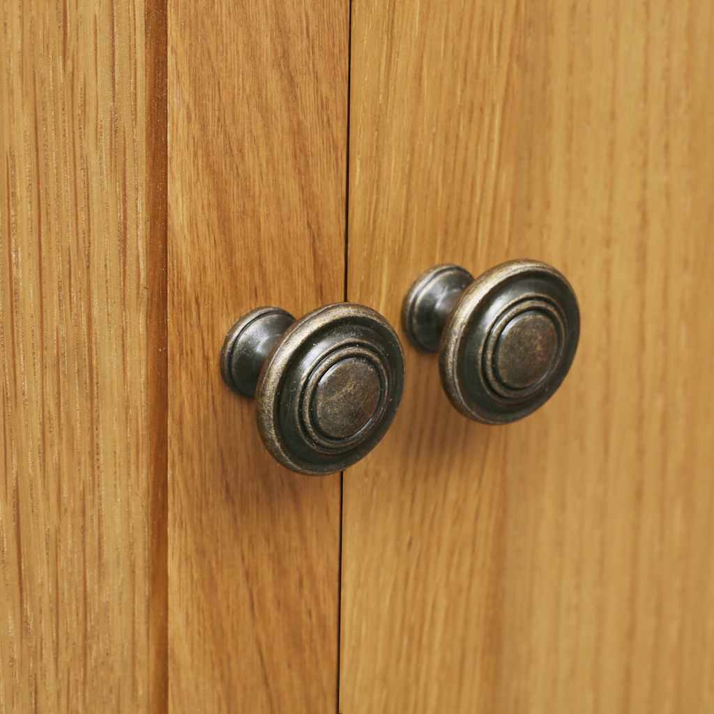 Skoställ Brun Ek Skoskåp 76x37x105 cm massivt ekträ