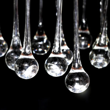 Taklampa Takkrona med 85 kristaller Vit