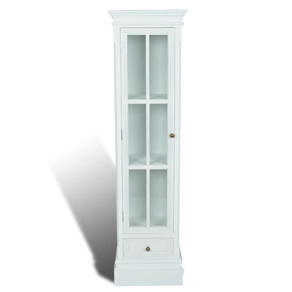 Skåp Vit chic med 3 hyllor Vit Trä 38 x 25,5 x 138 cm