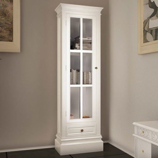 Skåp Vit chic med 3 hyllor Vit Trä 38 x 25,5 x 138 cm