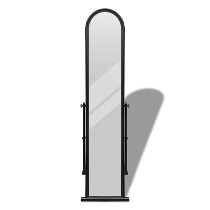 Väggspegel 152 cm svart