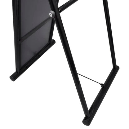 Väggspegel 152 cm svart
