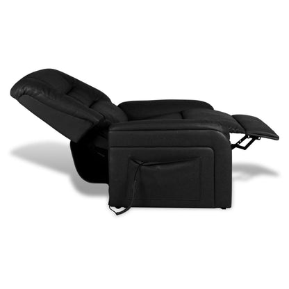 Fåtölj Svart Reclinerfåtölj konstläder