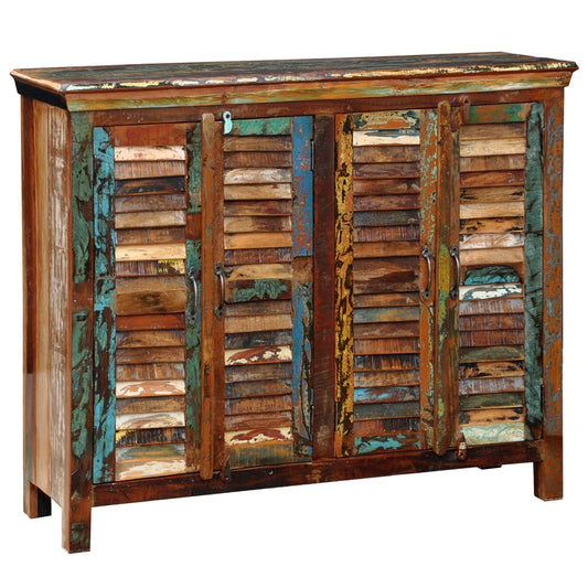 Skänk Trä återvunnet Trä 4 luckor