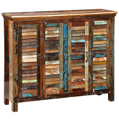 Skänk Trä återvunnet Trä 4 luckor