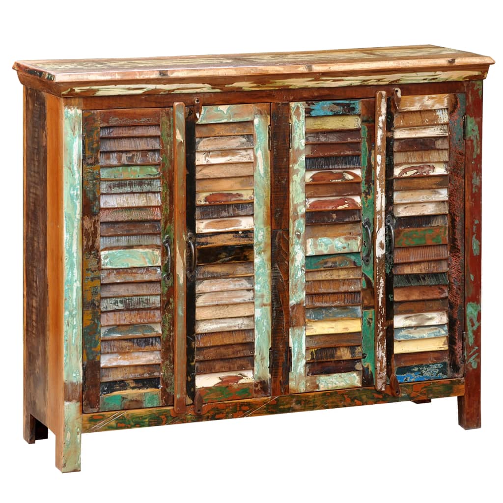 Skänk Trä återvunnet Trä 4 luckor