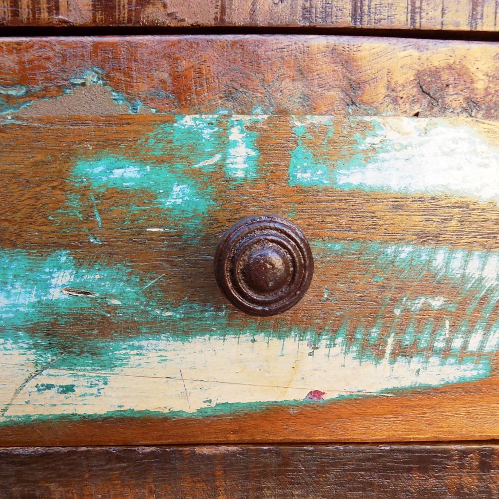 Soffbord Trä med böjd kant 1 låda återvunnet trä