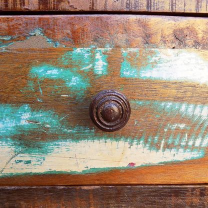 Soffbord Trä med böjd kant 1 låda återvunnet trä