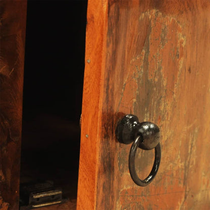 TV-Möbel Trä TV-Bänk med 2 lådor massivt återvunnet Trä vintage