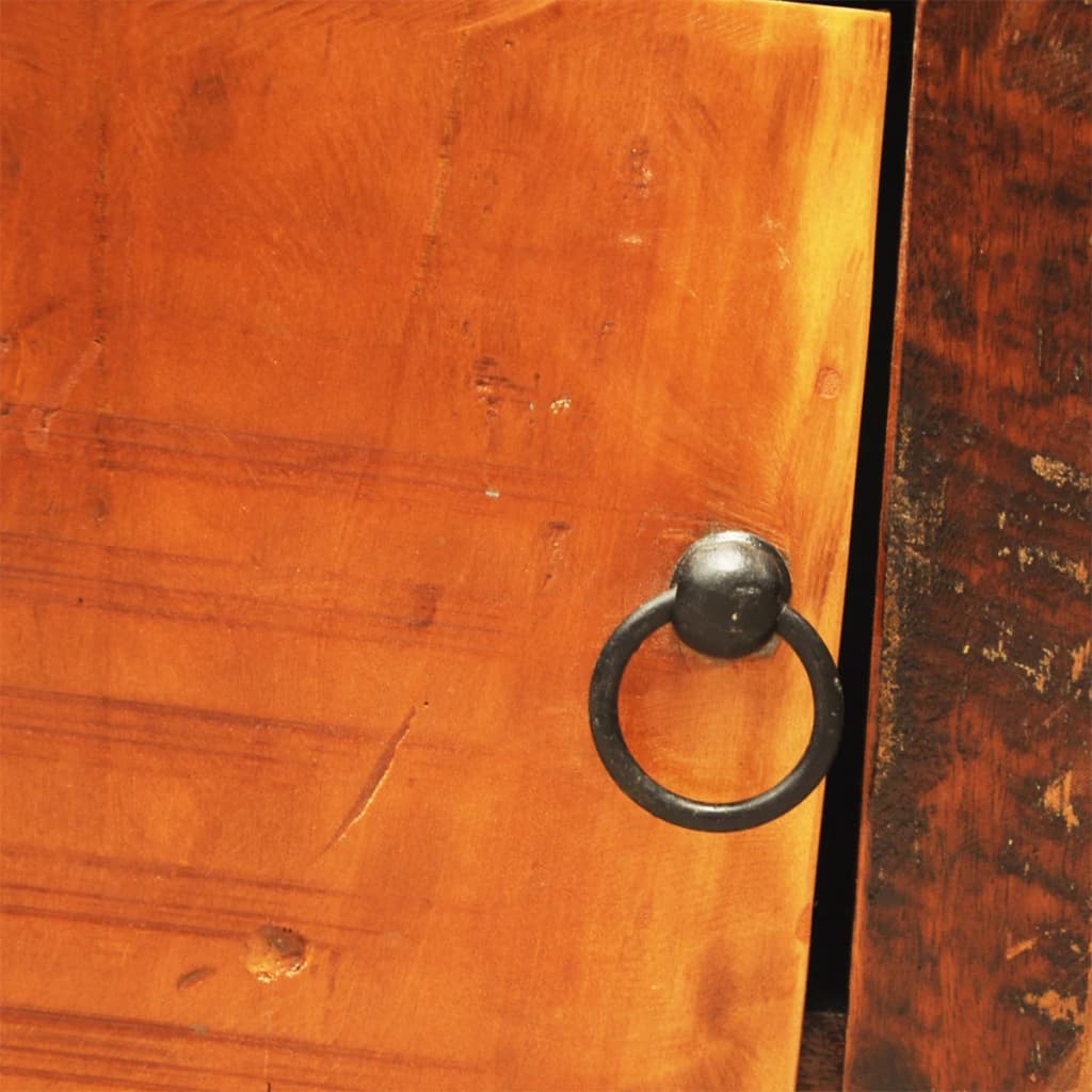 TV-Möbel Trä TV-Bänk med 2 lådor massivt återvunnet Trä vintage