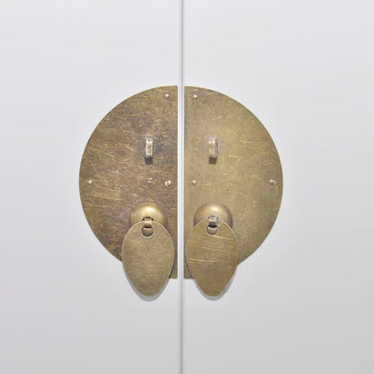 Skänk Vit i Trä med 8 lådor och 2 luckor