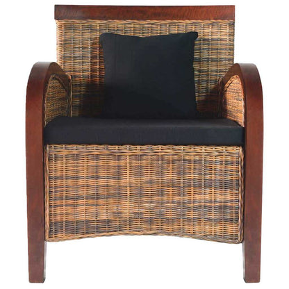 Fåtölj DIV. i handvävd rotting