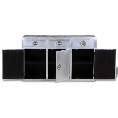 Sidobord DIV. i aluminium Aviator med 3 lådor