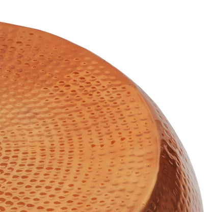 Soffbord DIV. av hamrad aluminium mässing/kopparfärg