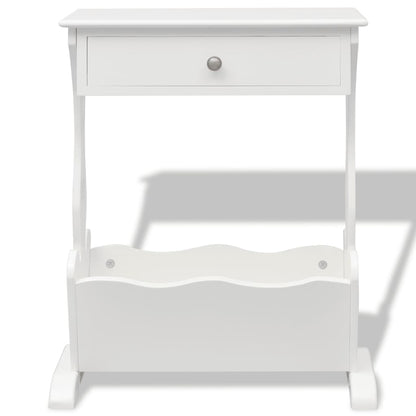 Sidobord Vit 48,5 x 24 x 61 cm