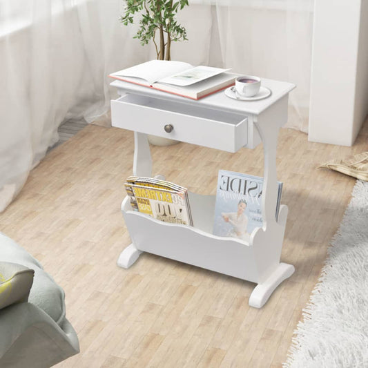 Sidobord Vit 48,5 x 24 x 61 cm