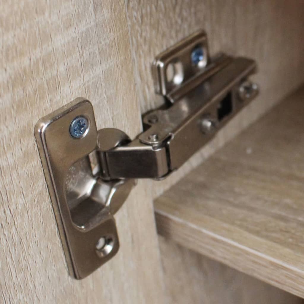 Skoställ Brun Ek Skoskåp med 7 hyllor