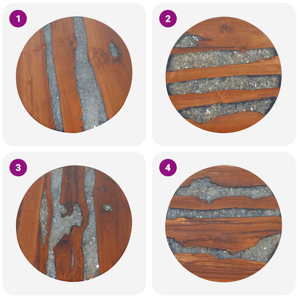 Soffbord Trä teakträ harts 60 cm