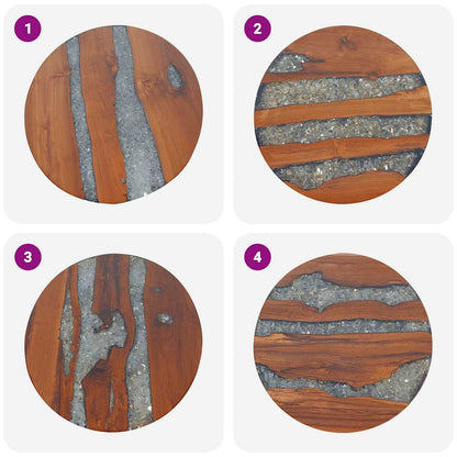 Soffbord Trä teakträ harts 60 cm