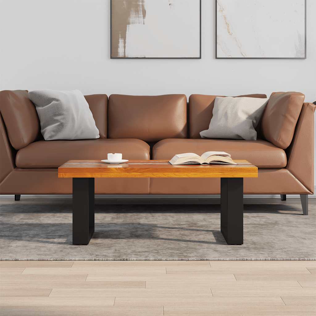 Soffbord Trä teakträ harts 100x50 cm