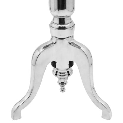 Sidobord DIV. runt aluminium silver