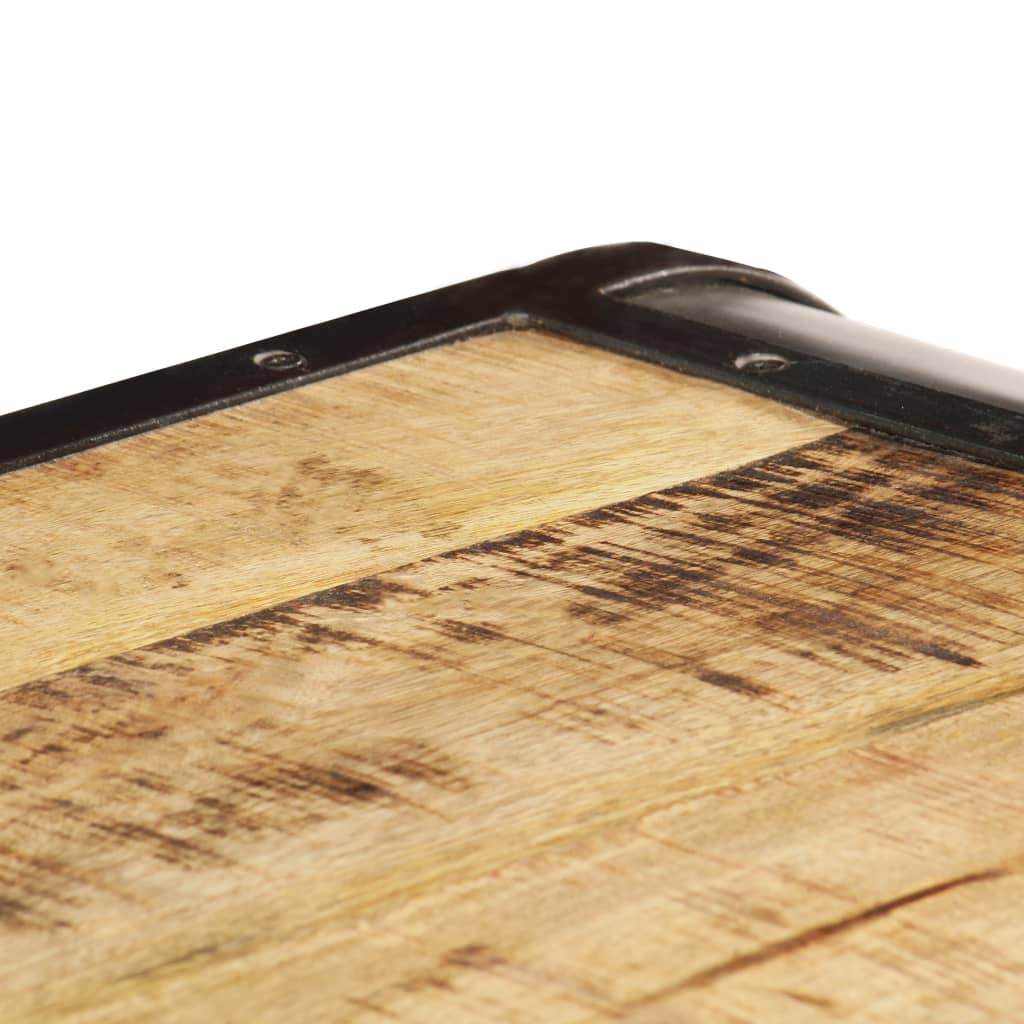 Soffbord Trä 100x50x35 cm massivt mangoträ