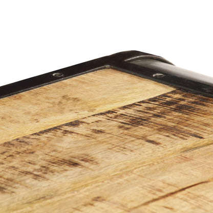 Soffbord Trä 100x50x35 cm massivt mangoträ