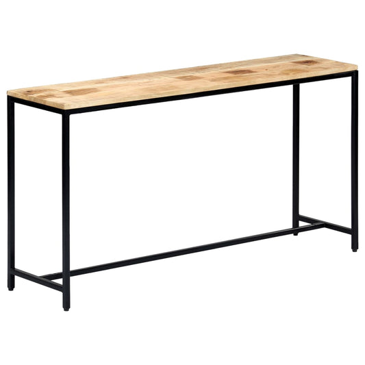 Avlastningsbord Konsollbord Trä 140x35x76 cm massivt grovt mangoträ
