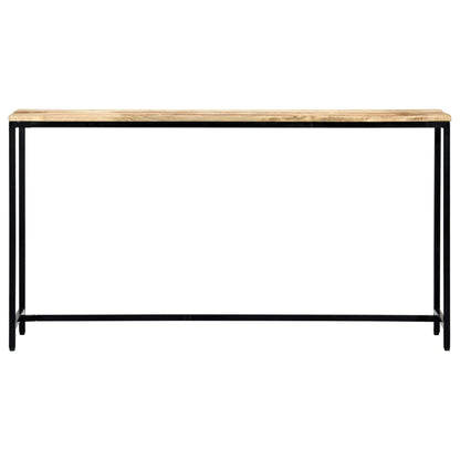 Avlastningsbord Konsollbord Trä 140x35x76 cm massivt grovt mangoträ