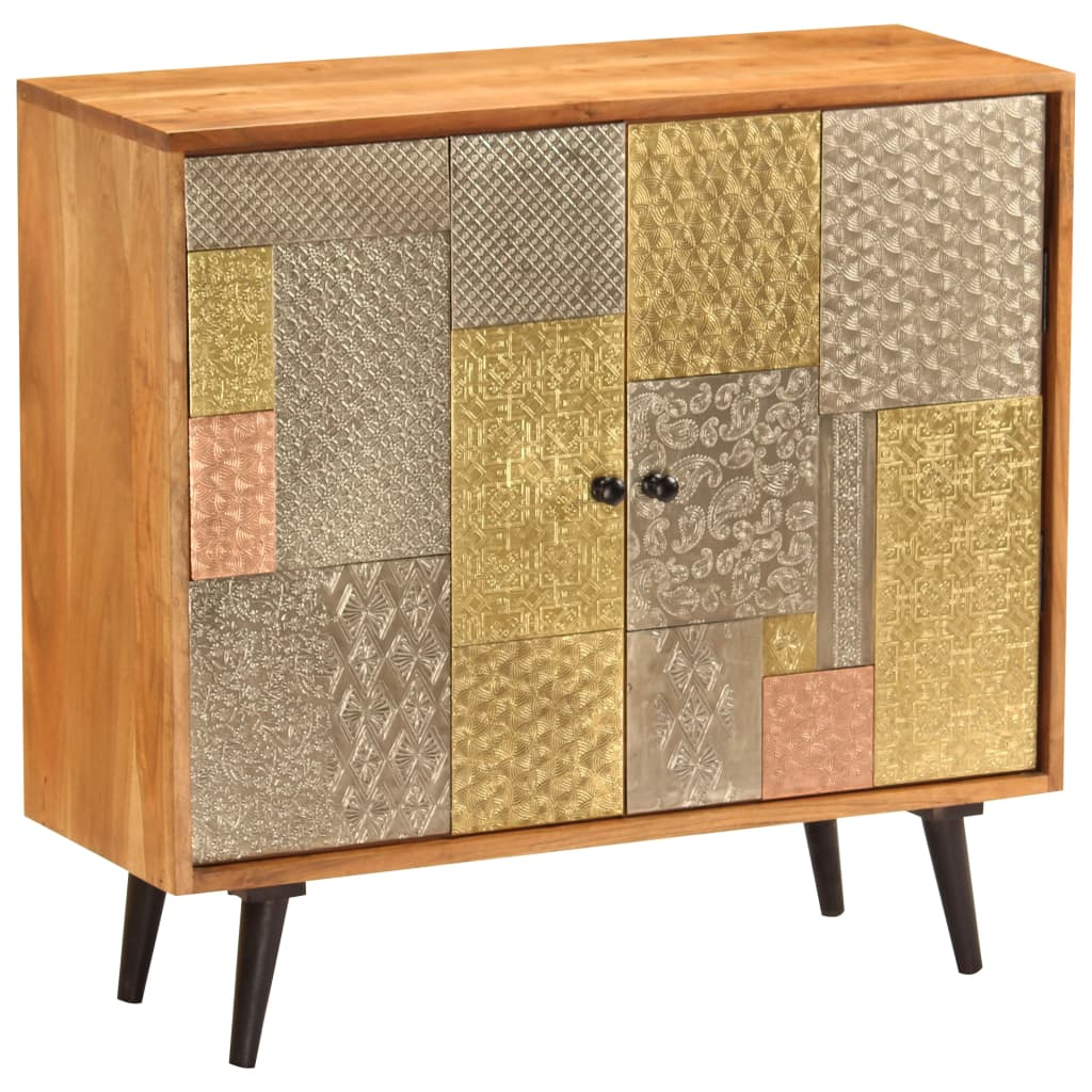 Skänk Trä 80x30x75 cm massivt akaciaträ