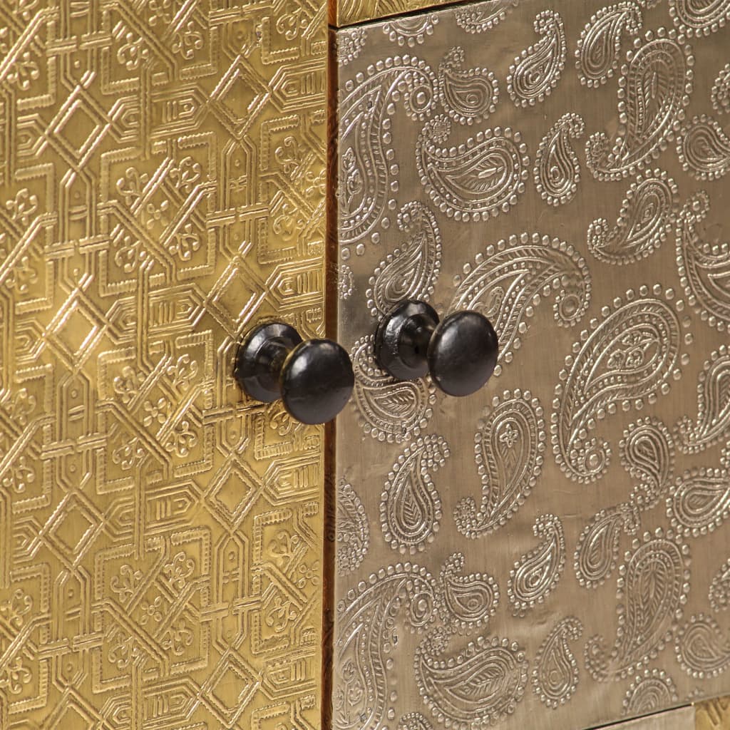 Skänk Trä 80x30x75 cm massivt akaciaträ