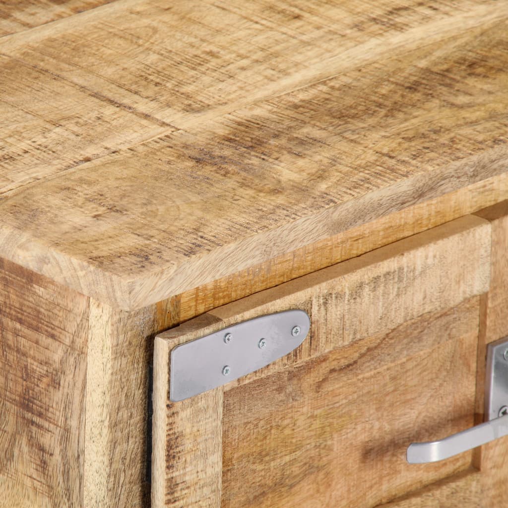 Soffbord Trä 70x70x30 cm massivt mangoträ