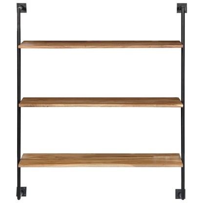 Vägghylla 94x35x113 cm massivt akaciaträ