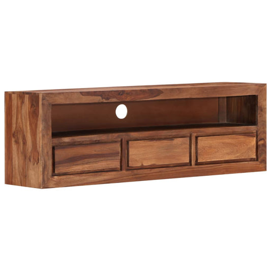 TV-bänk 120x30x40 cm massivt sheshamträ