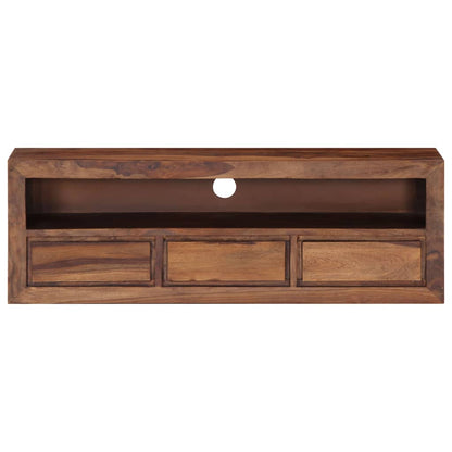 TV-bänk 120x30x40 cm massivt sheshamträ