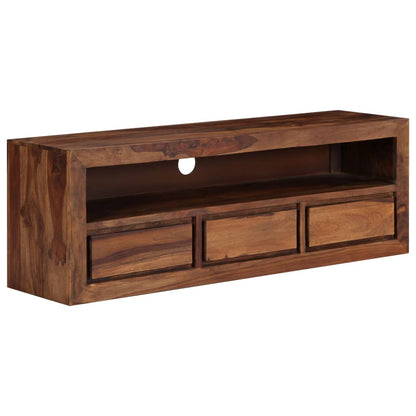 TV-bänk 120x30x40 cm massivt sheshamträ
