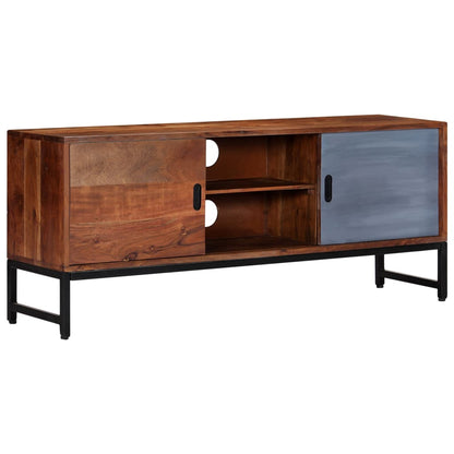 TV-bänk 120x30x49 cm massivt akaciaträ