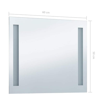 Badrumsspegel LED 60x50 cm