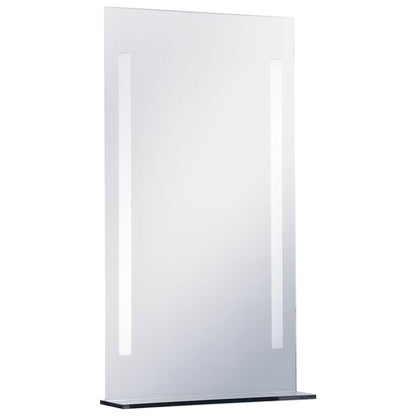 Badrumsspegel LED med hylla 60x100 cm