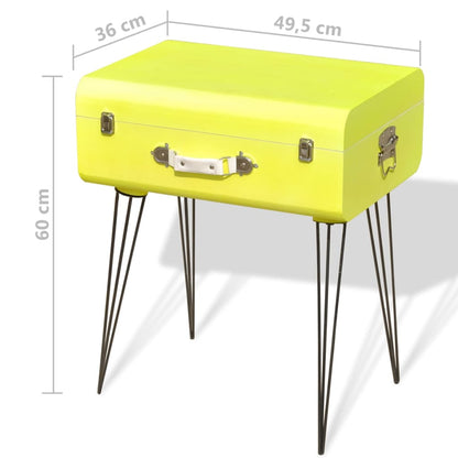 Sängbord 2 st 49,5x36x60 cm gul