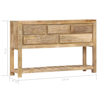 Avlastningsbord Konsollbord Trä 120x30x75 cm massivt mangoträ