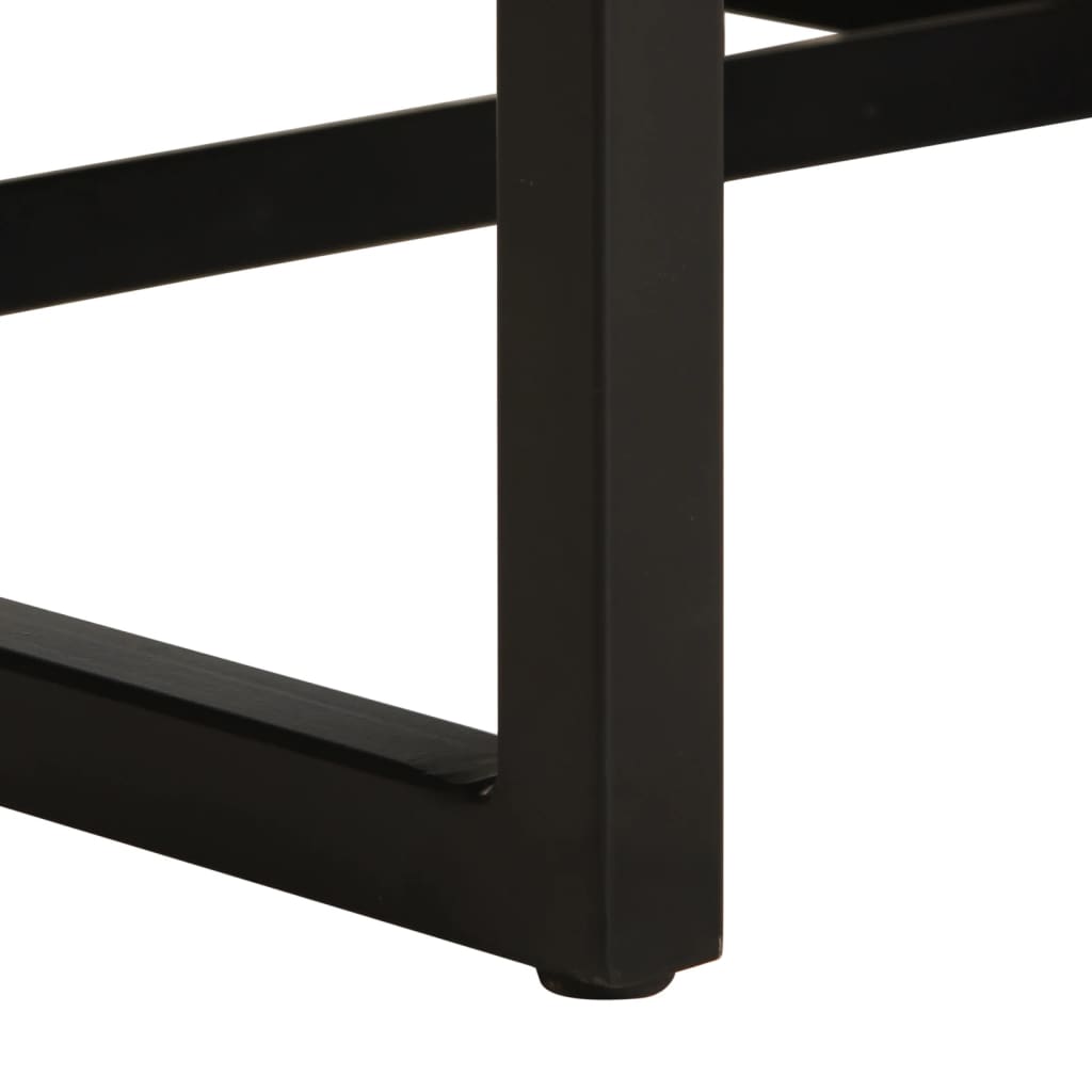 Fåtölj Svart äkta läder