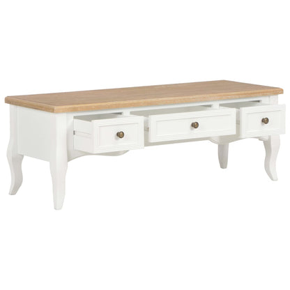 TV-Möbel Vit TV-Bänk 100x35x35 cm trä